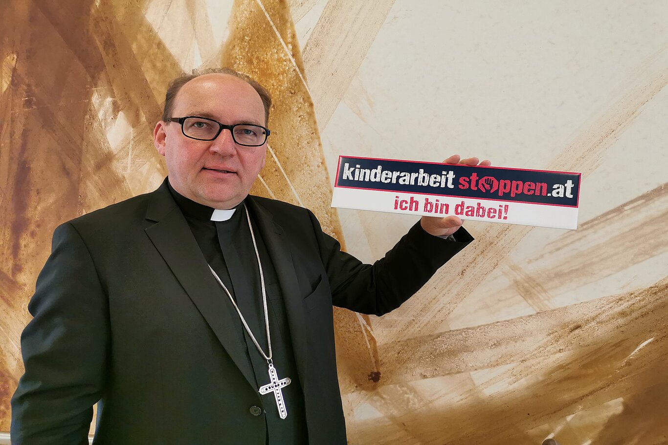 Bischof Hermann Glettler unterstützt KINDERARBEIT STOPPEN!