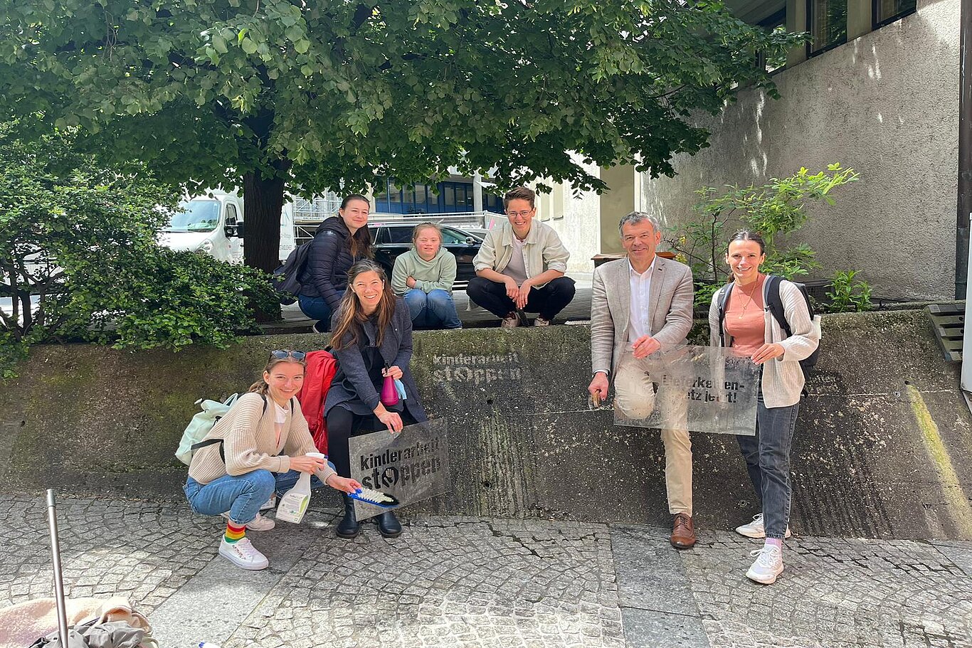 Kinderarbeit Stoppen Aktionstag in Innsbruck am 19. Mai 2023